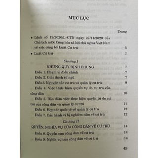 Sách     Luật Cư Trú