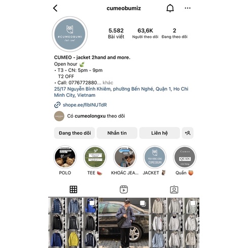 ÁO KHOÁC 2HAND - CUMEOBUMIZ JACKET 🍃