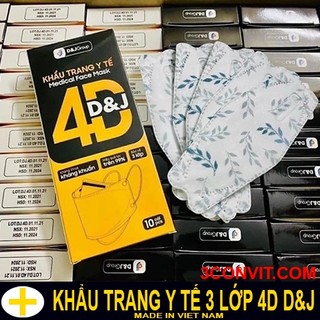 Box 10 chiếc khẩu trang kf94 4d d&j