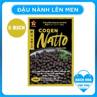 5 Túi Natto Đen - Đậu Nành Lên Men MANGALA Túi Viên 100g (Công Nghệ Nhật Bản)
