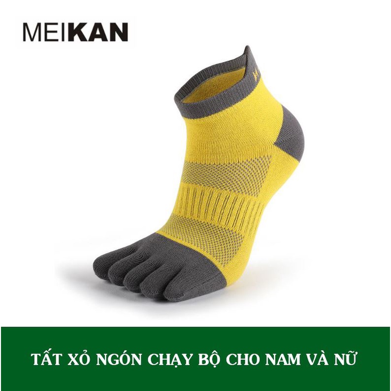 Tất xỏ ngón chạy bộ Meikan,thoáng mát êm chân dùng cho cả nam và nữ
