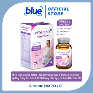 Medstand happy mom - bổ sung sắt, vitamin bầu, vitamin tổng hợp, tăng sức đề kháng