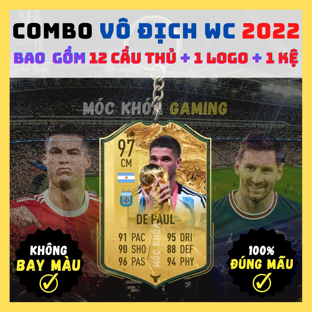 Móc Khóa Nhà Vô Địch WC 2022