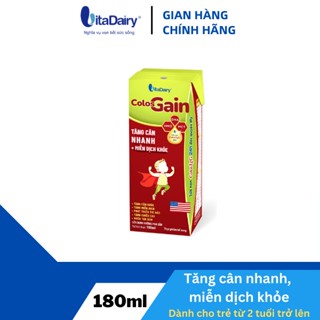 Sữa bột pha sẵn Colos Gain 180ml ( thùng 48 hộp )