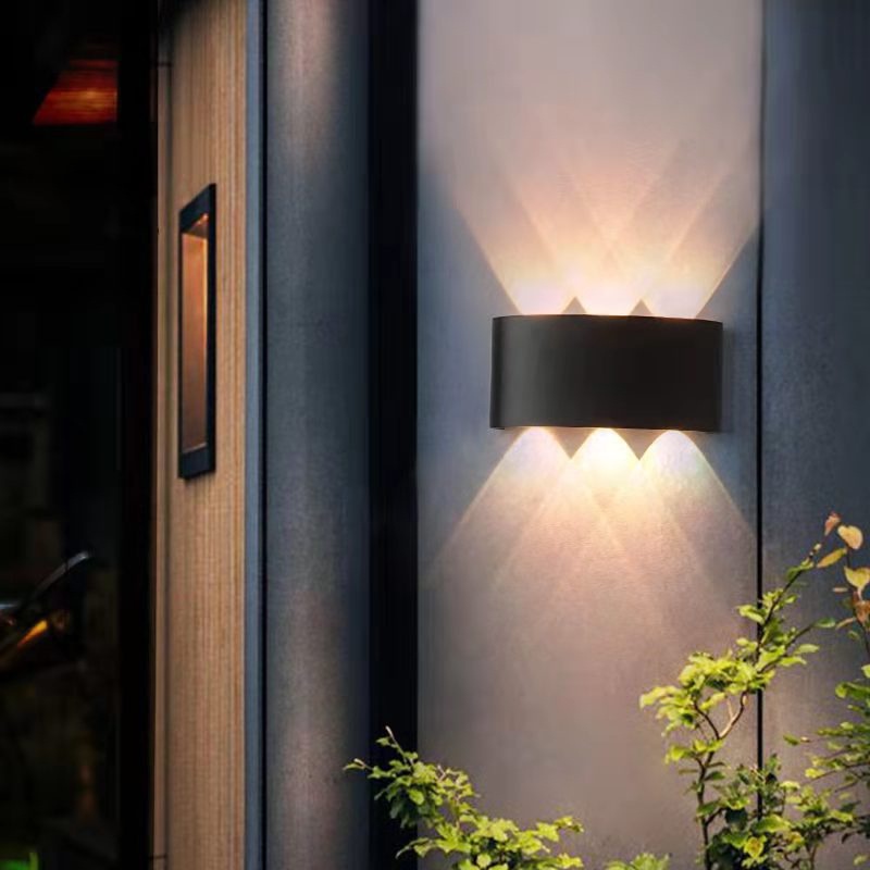 Đèn Tường, Đèn Led Gắn Tường Tia Hắt 2 Đầu Trang Trí Phòng Khách, Phòng Ngủ, Ban Công, Cầu Thang Chống Nước
