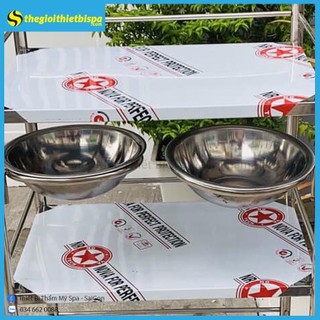 Thau Inox Rửa Mặt Trong Spa ( 22cm )