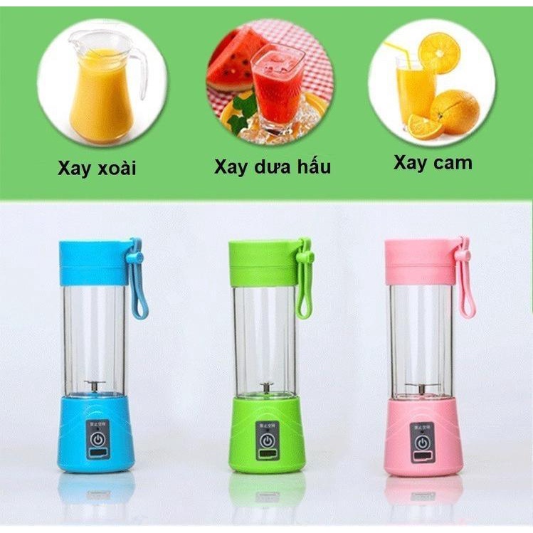 Máy Xay Sinh Tố Cầm Tay Đa Năng-Máy Xay Hoa Qủa Sạc Điện