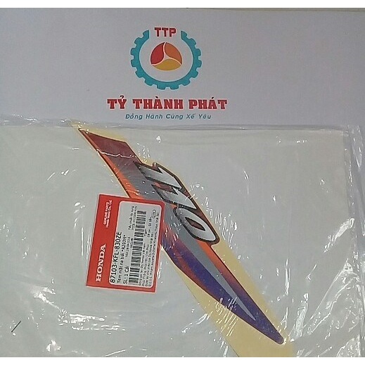 Tem Future 110 Đỏ Đô đời đầu zin honda