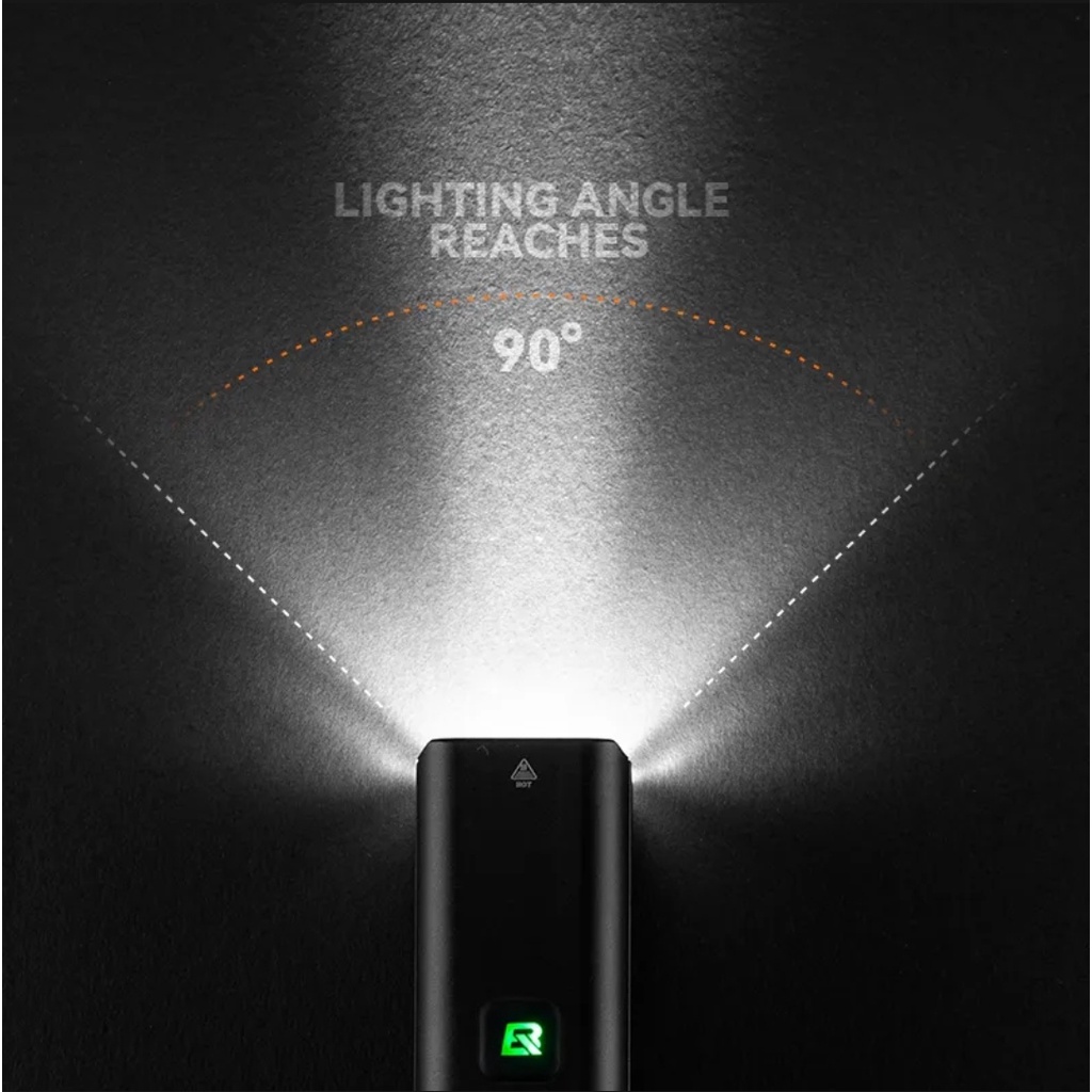 HCM Rockbros RHL1500 đèn LED đèn pha xe đạp thể thao cảm biến thông minh kháng nước IPx6 sạc USB-C