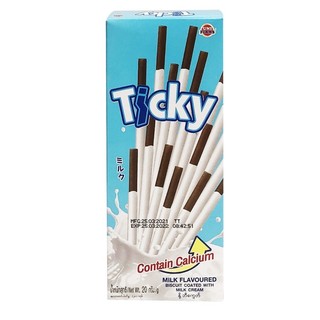 Bánh que Ticky phủ kem vị sữa