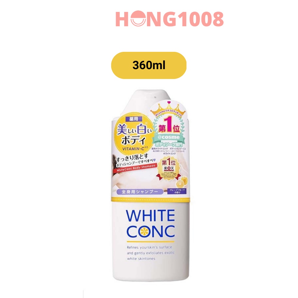 Sữa Tắm Dưỡng Da White Conc Body Nhật Bản 360ml - WhiteConc Body Shampoo vitamin C