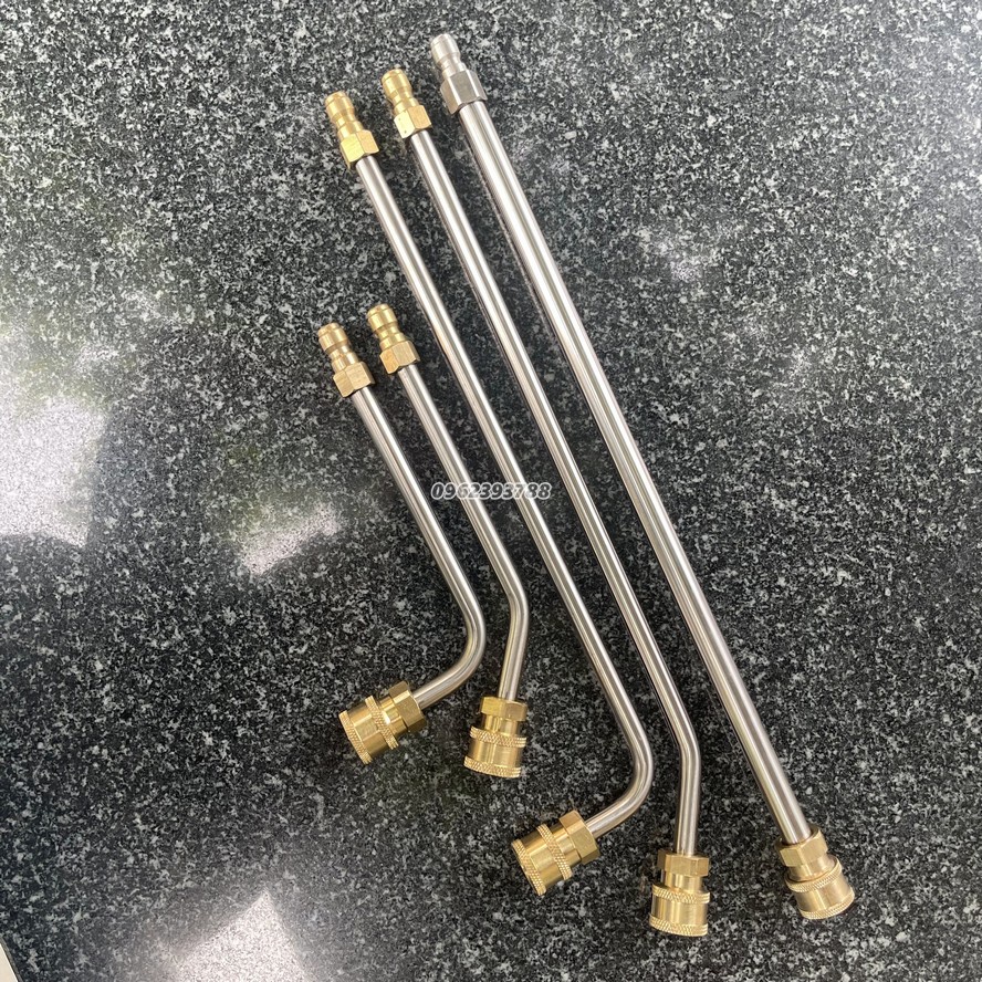 Thanh nối dài súng rửa xe máy bơm áp lực cao, 5000 PSI, nối nhanh 1/4