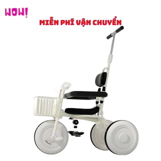 Xe đạp ba bánh muji xe kiêm xe đẩy cho bé phù hợp cho bé