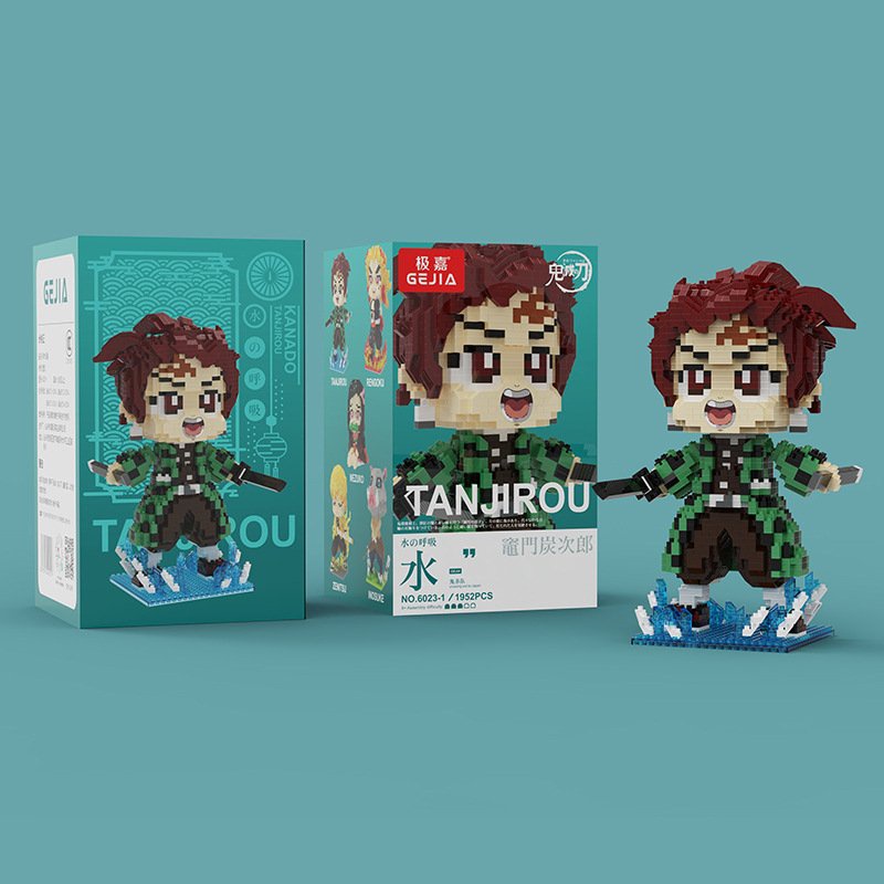 Mô hình lắp ráp Thanh Gươm Diệt Quỷ - Kimetsu no Yaiba 2500 mảnh ghép Hãng Gejia