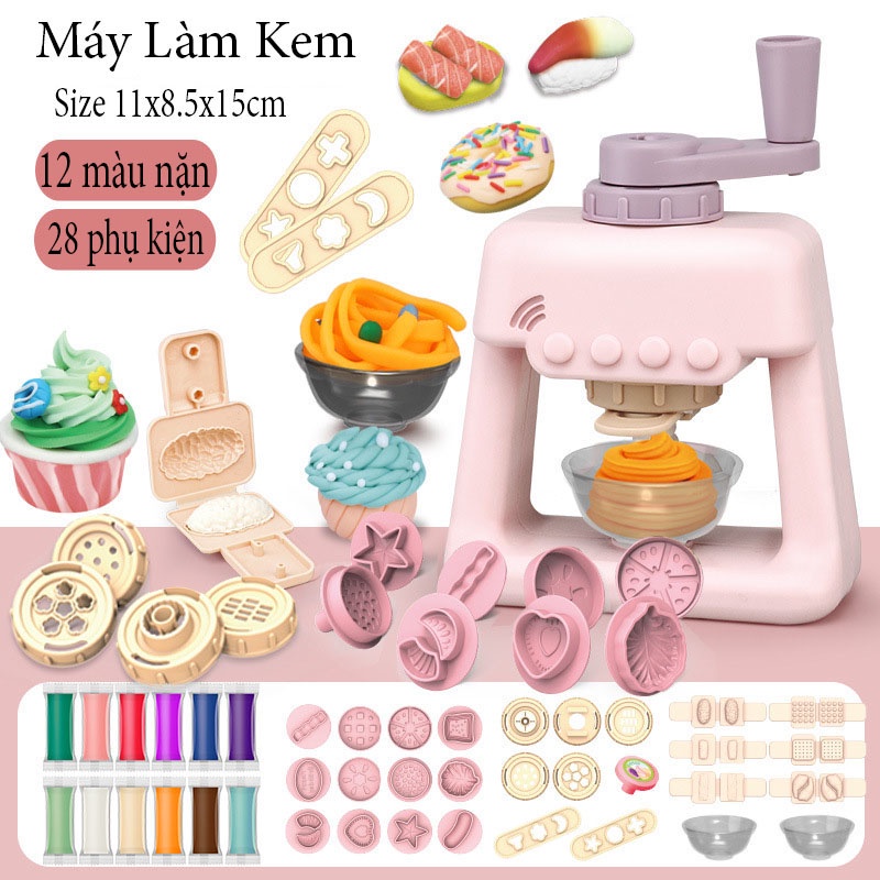 Đồ Chơi Đất Nặn,Máy làm mỳ,Máy làm bánh,Máy làm kem