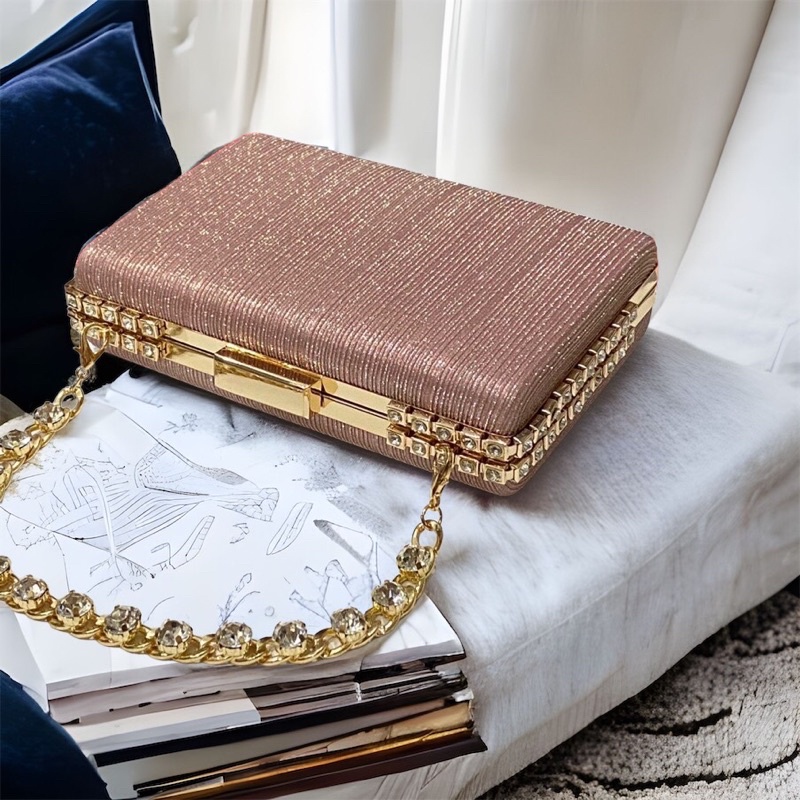 Bóp Đầm Đeo Vai Kết Hạt Thủ Công Hàng Cao Cấp Có Quai{ Nhận giao hoả tốc trong ngày khu vực tphcm}