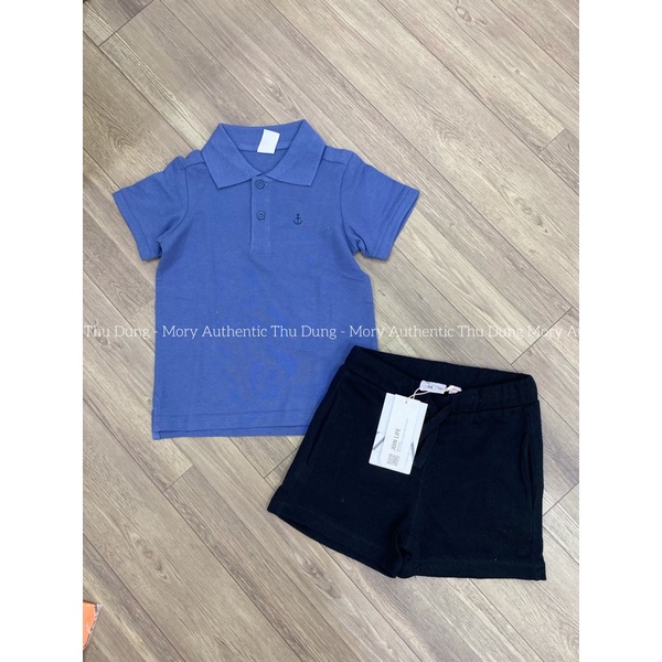 áo polo xanh HM 18/24m aut