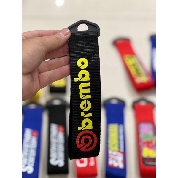 Móc khóa dây vải xe máy