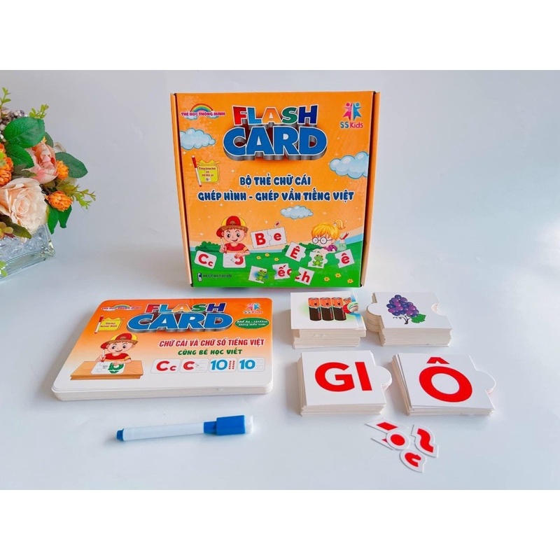 Bộ Thẻ Chữ Cái - Ghép Hình - Ghép Vần Tiếng Việt