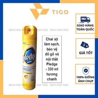 Chai Xịt Đánh Bóng Gỗ Pledge Hương Chanh Dung Tích 330ml