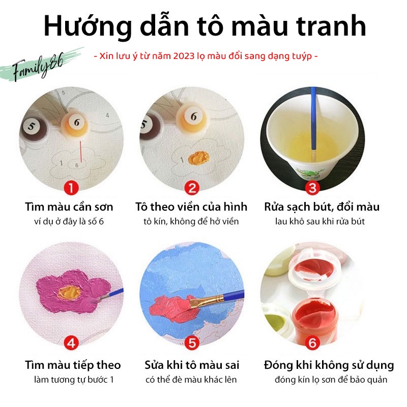 Tranh sơn dầu số hóa KÈM KHUNG mini nhỏ 20x20 cặp đôi theo yêu cầu phong cảnh anime phật giáo - Tranh tô màu theo số hóa