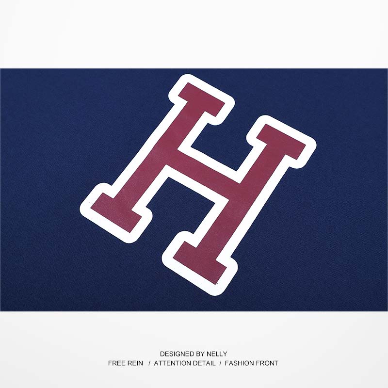 Áo thun Nelly ngắn tay in hình "H" áo phông