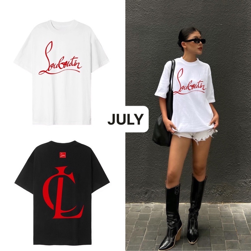 ÁO THUN CHRISTIAN LOUBOUTIN THUN 100% COTTON 2 CHIỀU - HÀNG DÀY DẶN NHƯ HÌNH