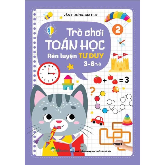Sách - Trò chơi Toán Học 2 - Rèn luyện Tư Duy (3 - 6 tuổi)
