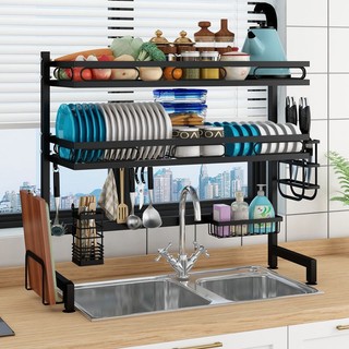 KỆ ÚP BÁT ĐẶT TRÊN CHẬU RỬA BÁT 2 TẦNG RÁO NƯỚC THIẾT KẾ CÁC NGĂN ĐỰNG BÁT ĐĨA RIÊNG BIỆT, TIẾT KIỆM DIỆN TÍCH