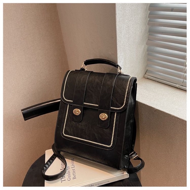 BALO DA❤️FREESHIP❤️Balo Da Nữ Đẹp Đi Học Mini Cao Cấp Thời Trang VINTAGE Giá Rẻ