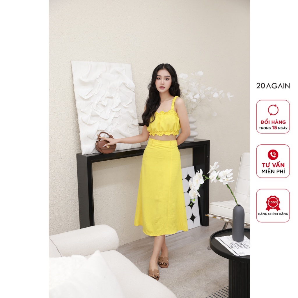 Chân váy dài 20AGAIN, thiết kế dáng A bassic JDB2530