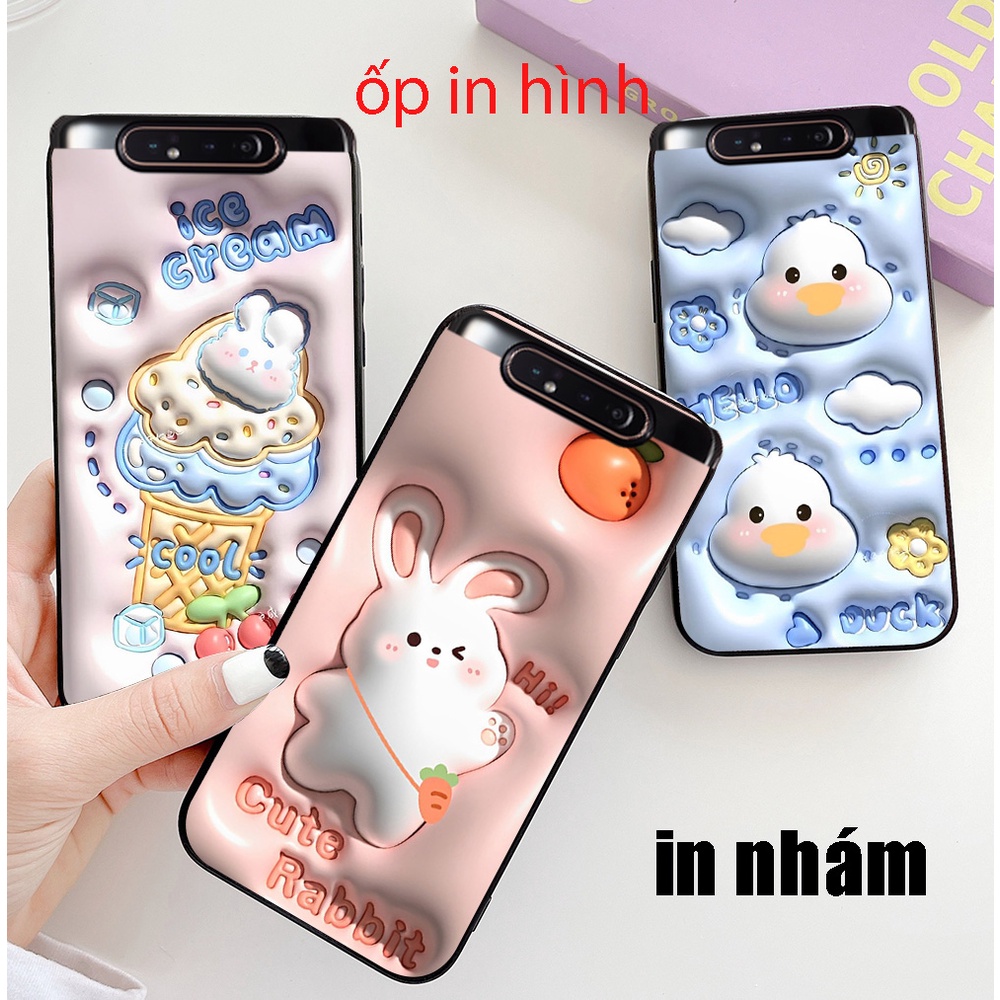 Ốp lưng Samsung a80 / a90 cam ngang in hình 3d mẫu hoa quả mới nhất