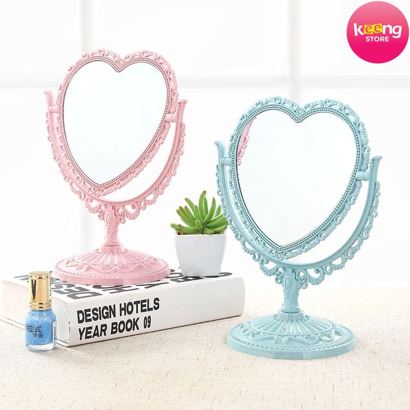 Gương để bàn phong cách châu âu KEENGSTORE  ,  TẶNG KÈM BÚT VẼ GƯƠNG