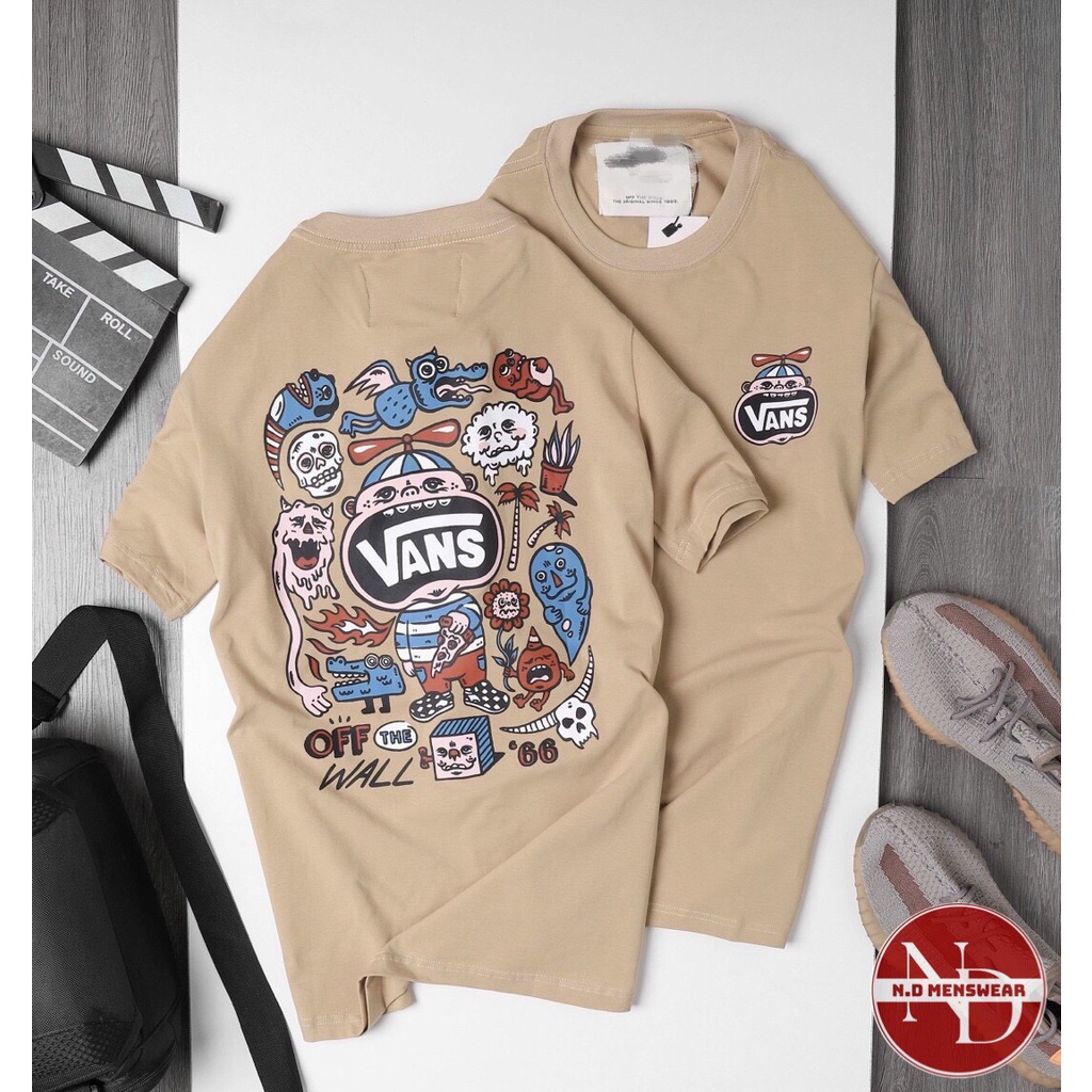 ÁO THUN NAM CỔ TRÒN IN HỌA TIẾT VANS - N.D MENSWEAR