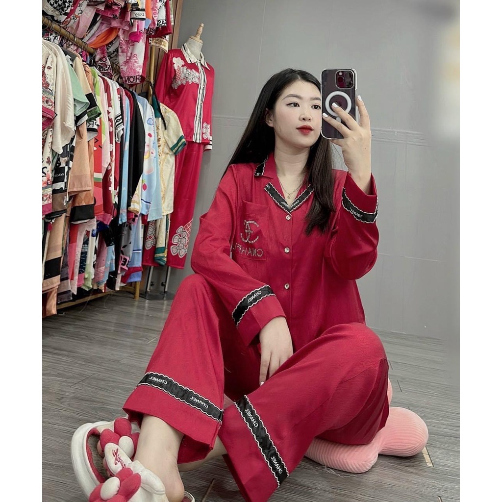 Đồ bộ pijama lụa gấm xước siêu xinh