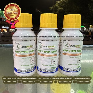 Thuốc diệt muỗi Map Cyper 100EC - chai 100ml - Chuyên dùng trong y tế và gia dụng.