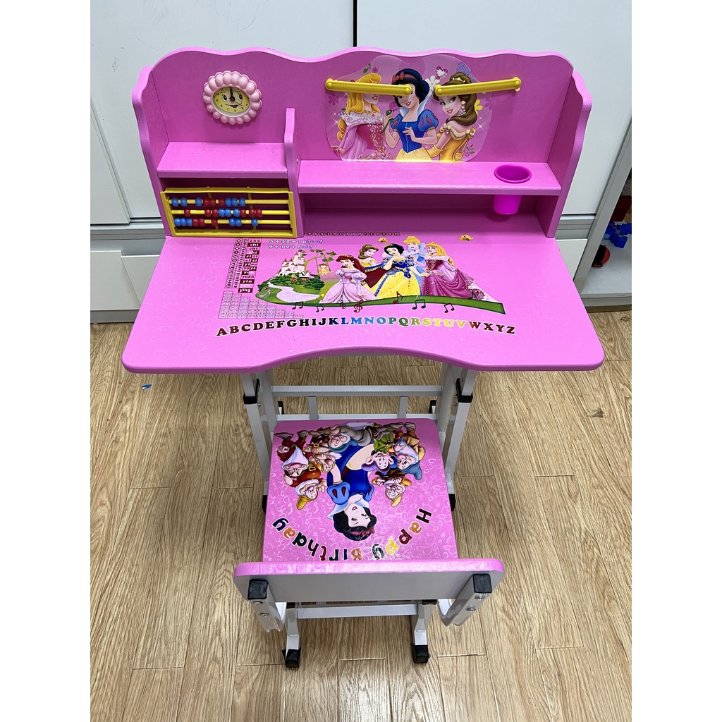 Bàn học thông minh có kệ sách cho bé 838