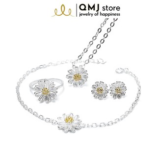 Bộ trang sức bạc QMJ Cúc họa mi xinh xắn - Q026