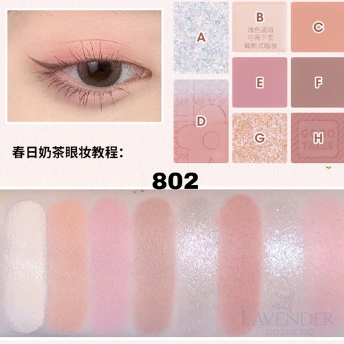 Bảng Phấn Mắt 8 Ô Gogo Tales Retro Mist Eyeshadow Palette