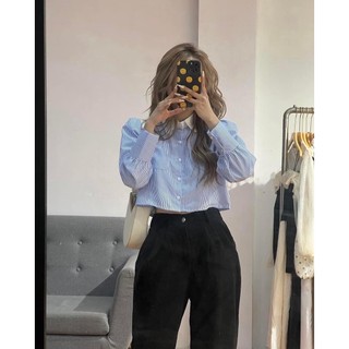 Áo sơ mi dài tay dáng lửng