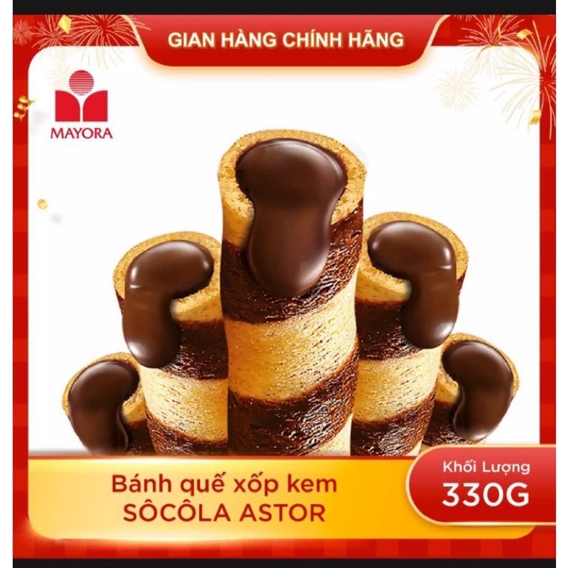 Bánh Quế Astor Chocolate Indonesia Hộp 330G