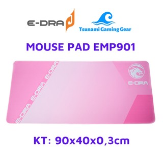 Bàn di chuột e-dra emp901 màu hồng , cỡ lớn 90x40x0.3cm - hàng chính hãng