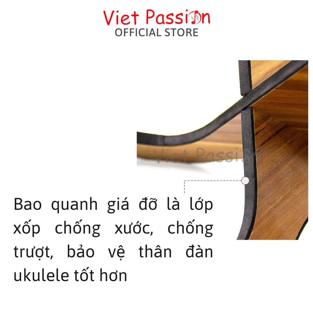 Giá để đàn Ukulele giá đỡ đàn ukulele chắc chắn nhỏ gọn giúp nâng đỡ cây đàn chất lượng Viet Passion HCM