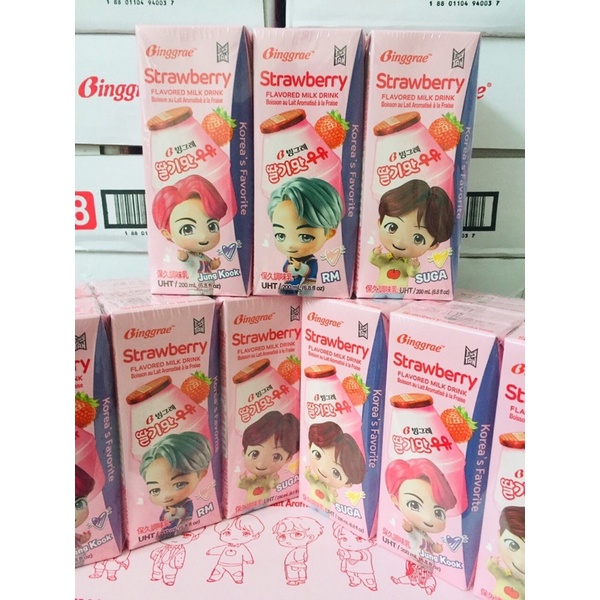 Thùng sữa Binggrae Hàn quốc