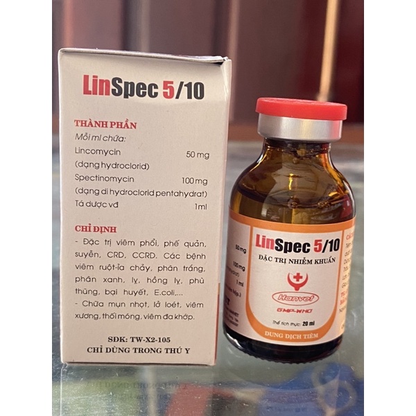 20ml Linspec 5/10 - khò khè, sổ mũi, tiêu chảy….gà chọi, gà tre