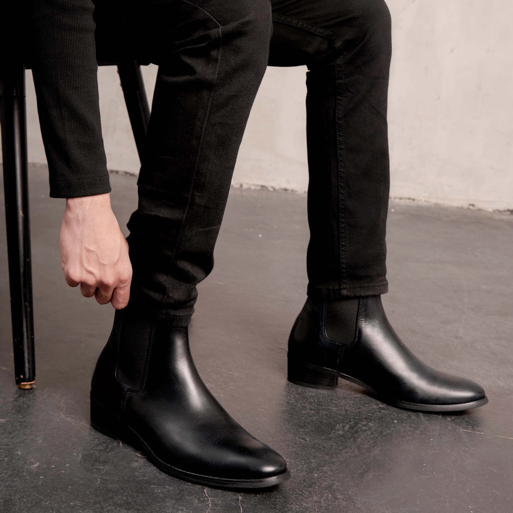Giày Boot FANGY The Chelsea Boots SS3 - Đen Bóng