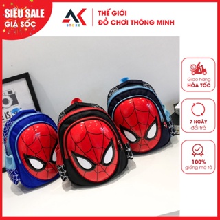 Balo Cho Bé Mẫu Giáo Mầm Non Hình Siêu Nhân Nhện Spider Man Chống Thấm