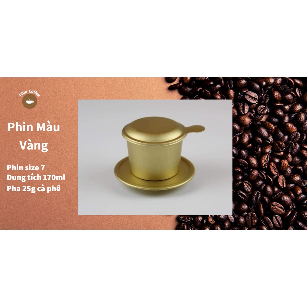 Phin Pha Cà Phê Nhôm Màu Vàng Cao Cấp, Phin Chế Tạo Từ Hợp Kim Nhôm , Phin Cứng Cáp và Sang Trọng