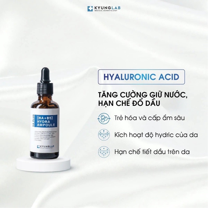 Serum HA B5 Kyung Lab Hydra Ampoule cấp ẩm cấp nước căng bóng trắng da 50ml