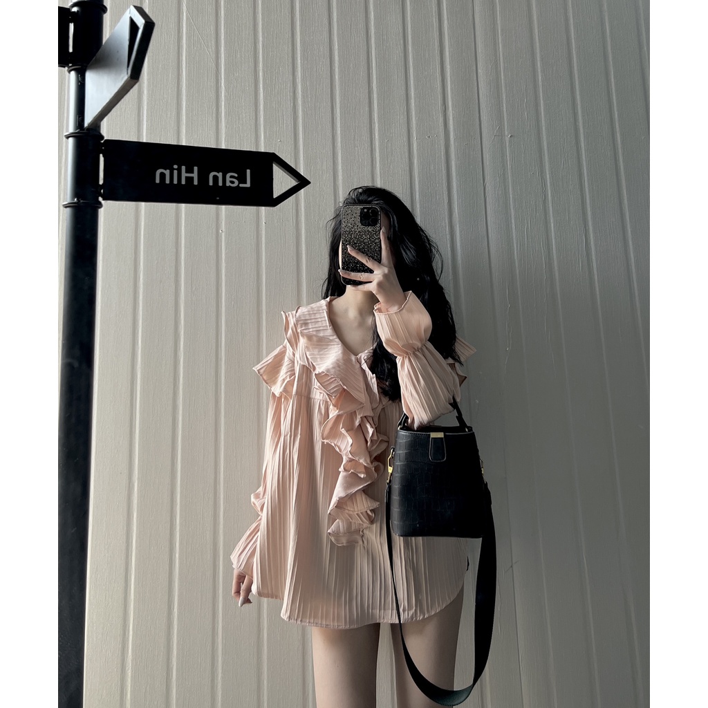 Áo Đũi Gân Bèo Tiểu Thư Siêu Cưng